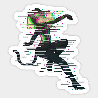 Glitched Kat (Gravity Rush) Sticker